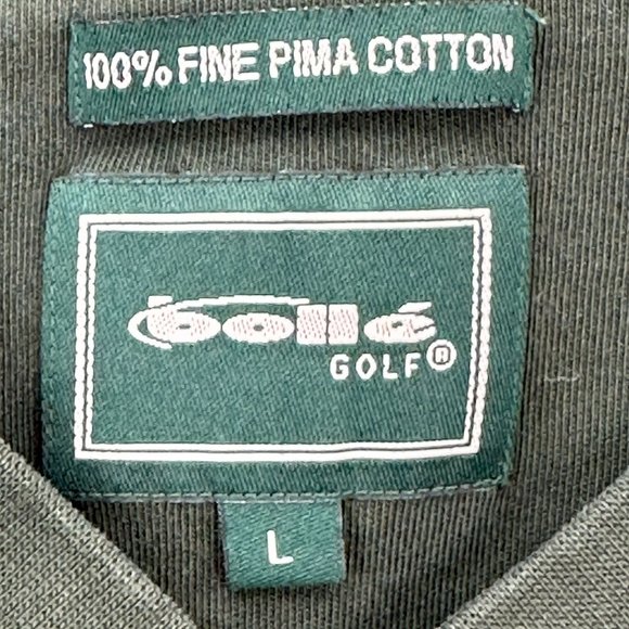 Bolle Golf Vest Men's Pullover V-Neck Embroidered Pima Cotton Green Size Large - Picture 6 of 8